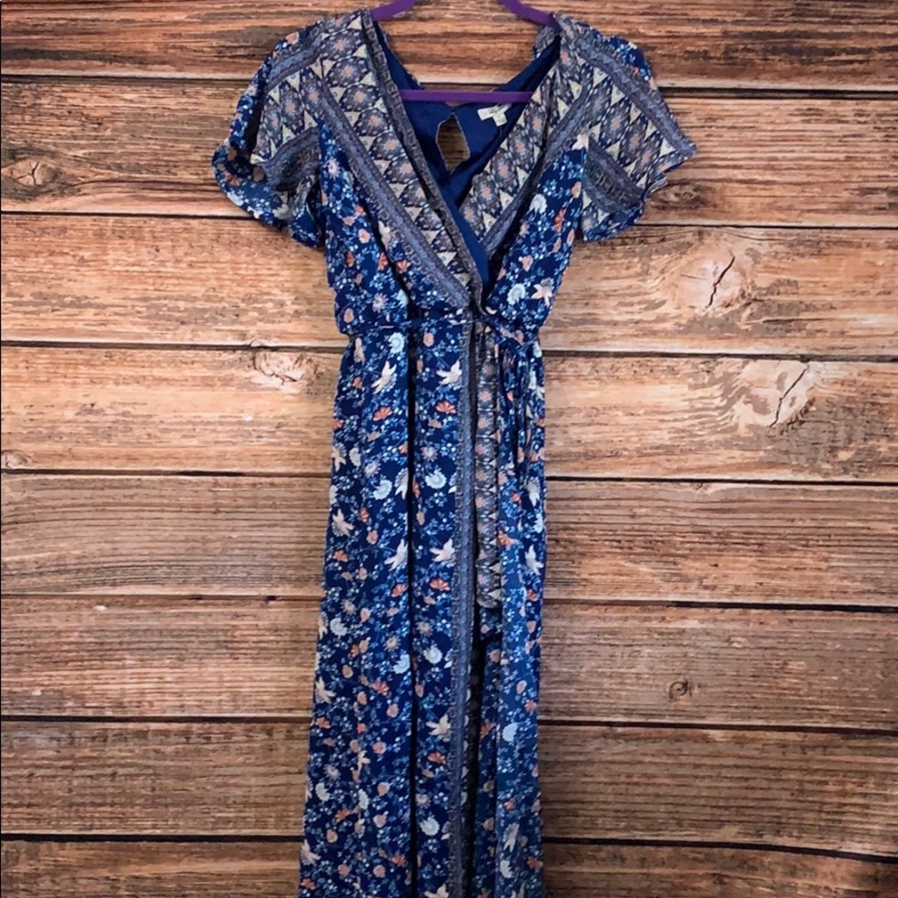 Lily Star Blue Floral Romper